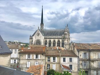 Historic building against sky in city