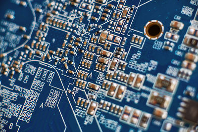 Close-up of computer chip