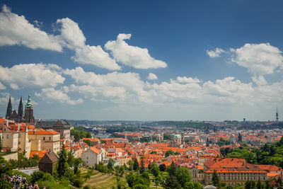 Townscape against sky