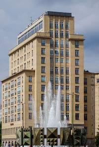 Low angle view of building against sky