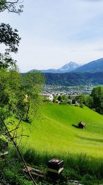 Scenic view of landscape against sky