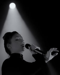 Portrait of boy playing piano