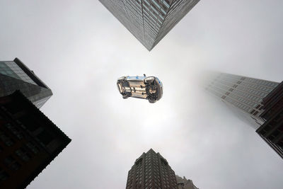 Low angle view of buildings against sky