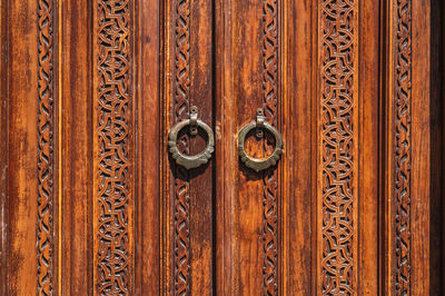 Full frame shot of wooden door