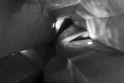 Low angle view of staircase in building