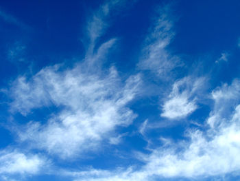 Low angle view of cloudy sky