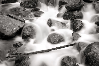 Close-up of water flowing