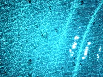 High angle view of swimming pool in sea