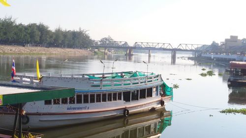Boats in river