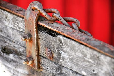 Close-up of rusty metal