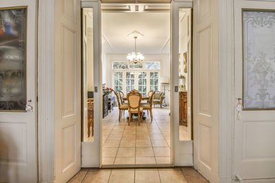 Doorway of modern living room