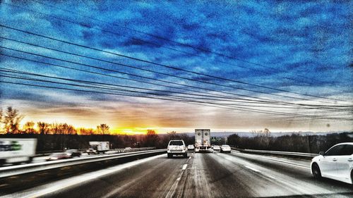 Road at sunset
