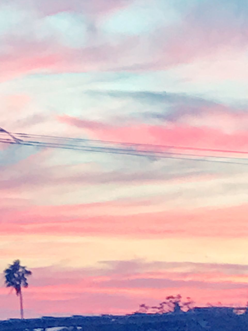 cloud - sky, sky, sunset, nature, no people, moody sky, beauty in nature, scenics, outdoors, power supply, silhouette, low angle view, connection, day