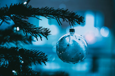 Close-up of christmas bauble