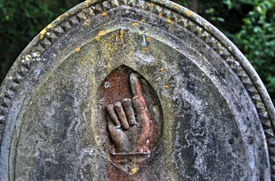 Close-up view of stone