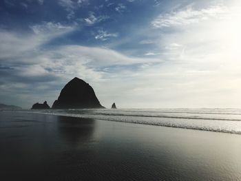 Scenic view of sea against sky