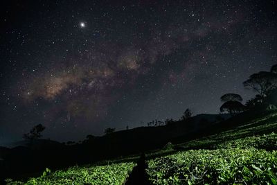 The milkyway seen in the sky of cukul, bandung, west java