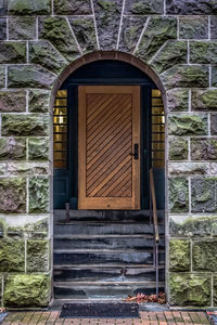 Entrance of old building