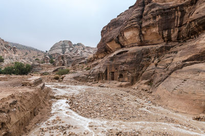 Rock formations in desert