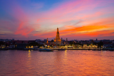 View of city at waterfront