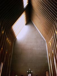 Low angle view of illuminated ceiling in building