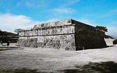 Built structure against cloudy sky