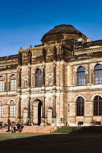 Building against blue sky