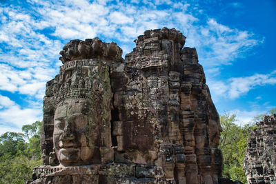 Low angle view of temple