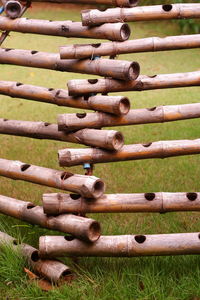 Close-up of firewood