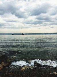 Scenic view of sea against sky