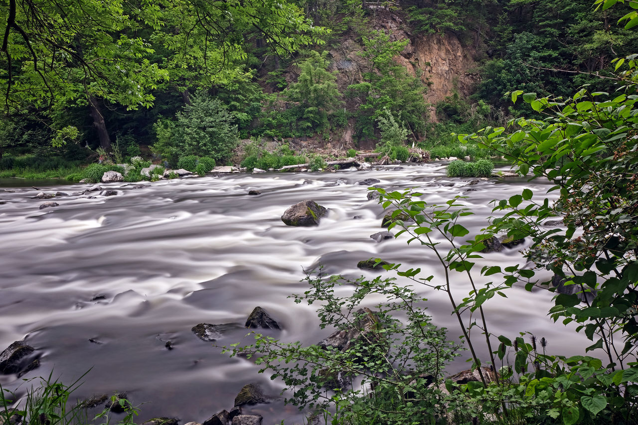 SCENIC VIEW OF WATERFALL