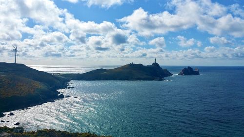 Scenic view of sea against sky