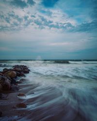 Scenic view of sea against sky