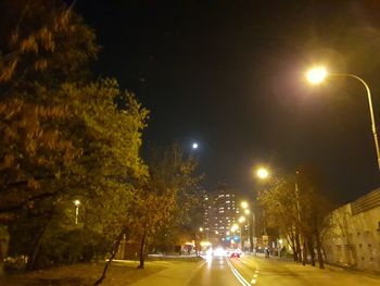 City street at night