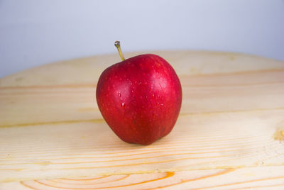 Close-up of apple on table