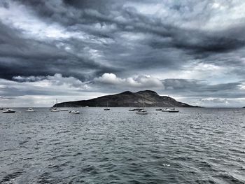 Scenic view of sea against sky