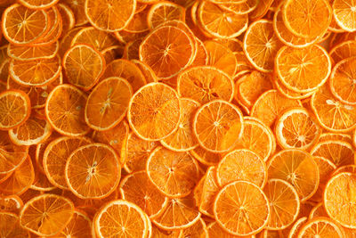 Full frame shot of oranges