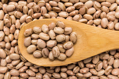 Directly above shot of pinto beans