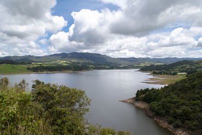 Scenic lake view of sisga 