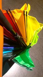 Close-up of multi colored fabric