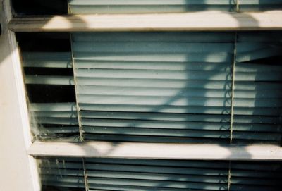 Close-up of window blinds