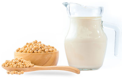 Close-up of ice cream against white background