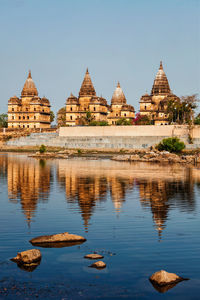 Royal cenotaphs of orchha, madhya pradesh, india