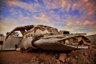 Relics of the movie world lost in coober pedy.