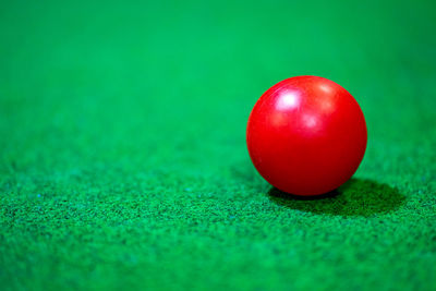 High angle view of ball on table