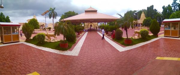 Panoramic view of buildings against sky