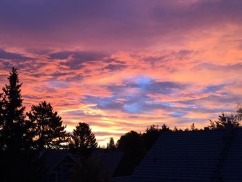 Scenic view of sky at sunset