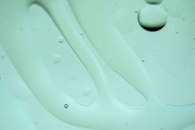 Full frame shot of water drops on metal