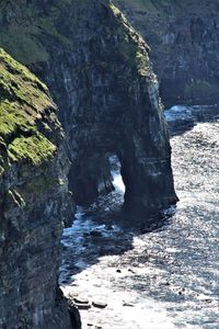 Rock formations by sea