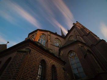 Low angle view of building against sky